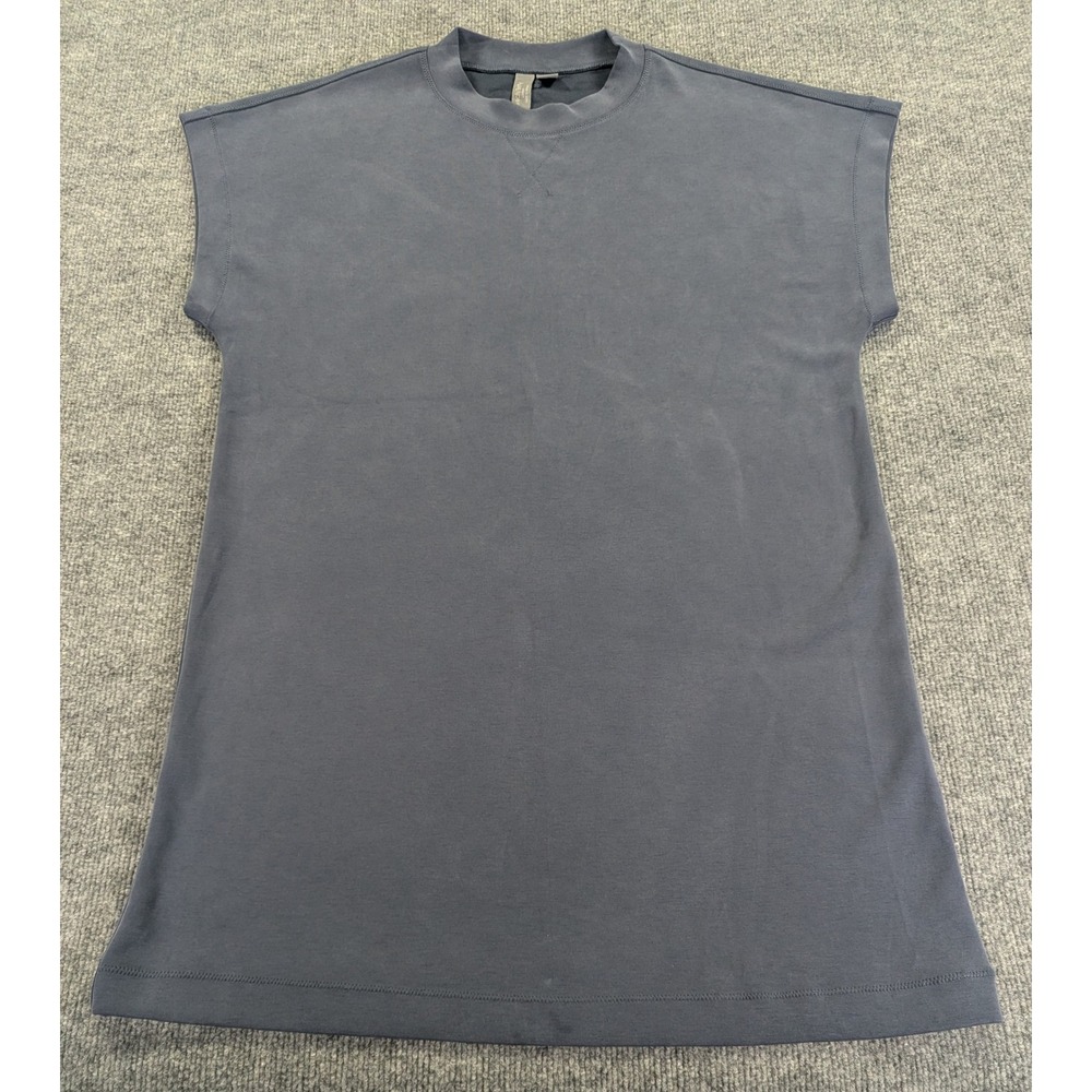 Sweaty Betty After Class Blue Crew Neck Athleisure Dress Women's Size M US 8